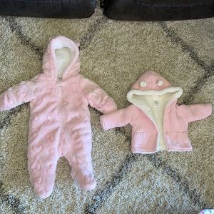 Baby girl 0-3 months winter coats